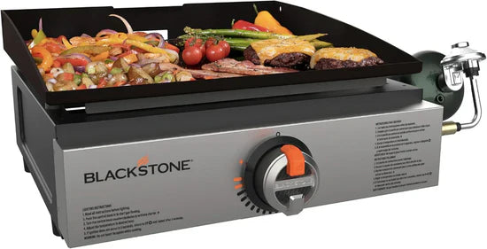 17" Commercial Grill: 60,000 BTU Heat + Cast Iron Griddle for Heavy-Duty Culinary Feats