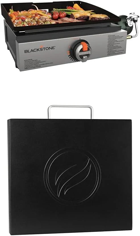 17" Commercial Grill: 60,000 BTU Heat + Cast Iron Griddle for Heavy-Duty Culinary Feats