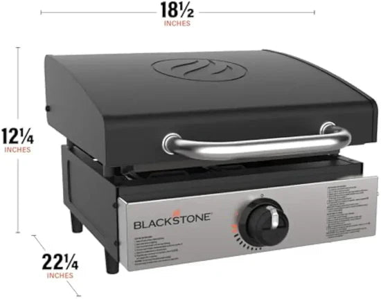 17" Commercial Grill: 60,000 BTU Heat + Cast Iron Griddle for Heavy-Duty Culinary Feats