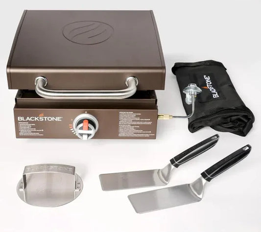 17" Commercial Grill: 60,000 BTU Heat + Cast Iron Griddle for Heavy-Duty Culinary Feats